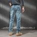 Men's Light Colored Trendy Summer Denim Jeans High End Straight Leg Slim Fit Stretch Skinny Casual Pants for Spring And Autumn_mkmklike.com
