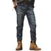 American Classic New Jeans Loose Straight Leg Trendy Brand Men's Spring And Autumn Washed Pants_mkmklike.com