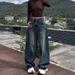Plus-size Women's Wide-leg Jeans, Fall/winter 2025 New Style, High-waisted, Slimming, Loose, Retro Straight-leg Pants_mkmklike.com