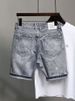Men's Japanese Style Straight Leg Denim Shorts Summer Mid-Length Casual Five-Pocket Pants Loose Fitting American Style Trendy_mkmklike.com