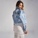 Women's Clothing Button Washed Hole Raw Edge Fashionable Women's Denim Top_mkmklike.com