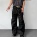 Vintage Button-Fly Denim Pants – Relaxed Wide-Leg & Distressed Washed (S-3XL)_mkmklike.com