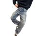 Men’S Heavy Washed Jeans – Vintage Straight Fit | Hand-Sanded Whiskers & Honeycombs | Rigid Denim (M-Xxl)_mkmklike.com