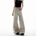 Women's American Retro Light Apricot Wide Leg Jeans Loose Fit Slimming Low Waist Straight Leg Floor Length Spring Summer 2026 Style_mkmklike.com