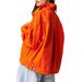 Relaxed Fit Denim Jacket For Men & Women - Oversized Casual Cotton Coat With Drop Shoulder In Light Blue, Orange Red, Brown (S/M/L/XL)_mkmklike.com