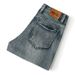 Men's Vintage Patchwork Denim Shorts - Summer Lightweight 5-Pocket Casual Cargo Design With Cat Whisker Wash, Mid-Thigh Length_mkmklike.com