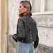 K New Nail Bead Loose Slimming Casual Short Denim Top Jacket For Women_mkmklike.com