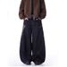 Men's Clothing Blue Straight Jeans Men And Women Spring New Style Cat Whisker Design Loose Wide Leg Casual Long Pants_mkmklike.com