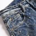 Men's Clothing Stretch Slim Fit Jeans For Men Blue High Street Style Studded Embroidered Design For Nightclub Youth 3986_mkmklike.com