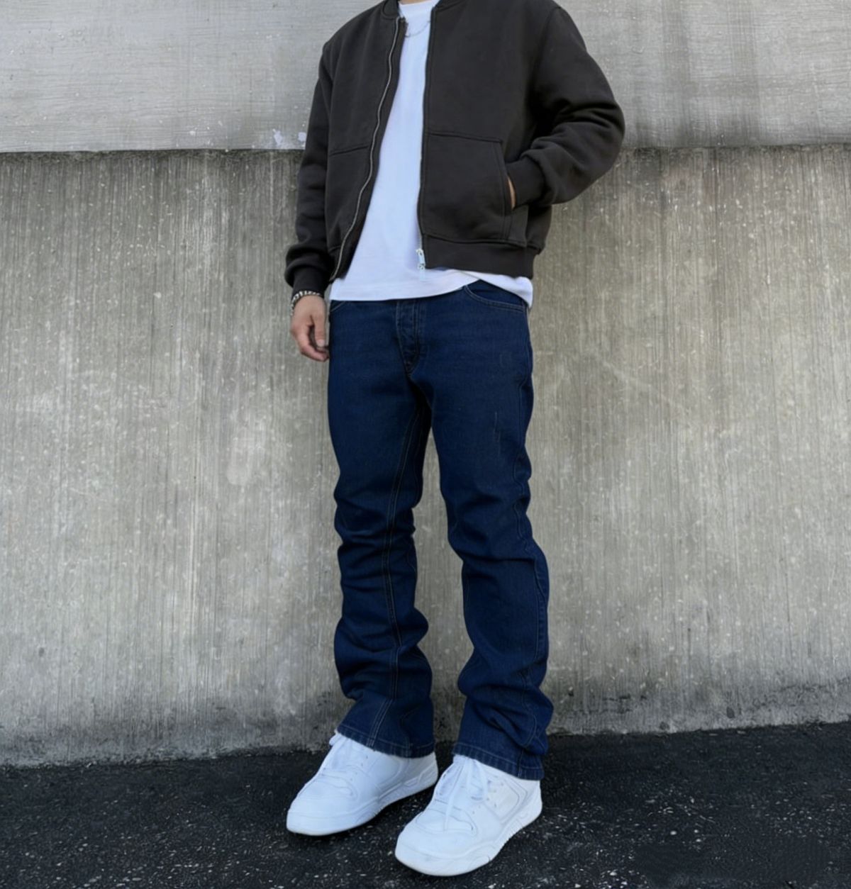 Men's Slim Fit Casual Stretch Jeans Trendy Brand Versatile Pants High Street_mkmklike.com