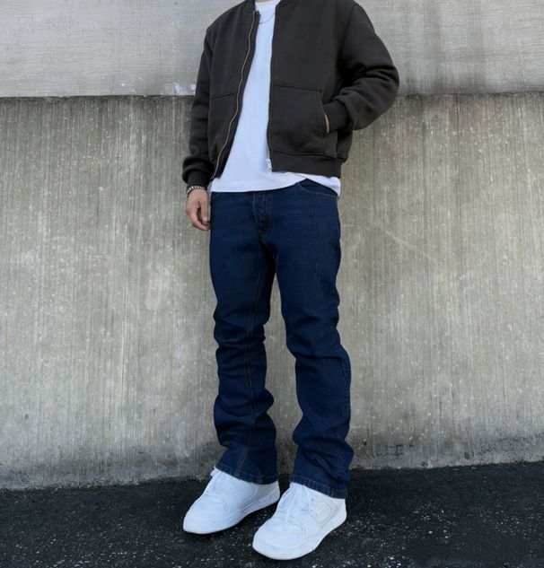 Men's Slim Fit Casual Stretch Jeans Trendy Brand Versatile Pants High Street_mkmklike.com