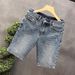 Men's Slim Fit Stretch Denim Shorts - Summer Casual Elastic Waist Comfortable Mid-Length Shorts For Teens & Young Adults_mkmklike.com