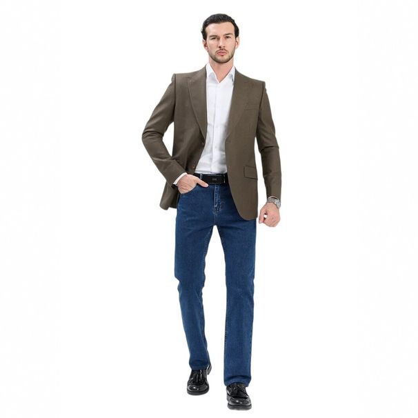 Men's Clothing Men's Stretch Denim Jeans Spring Summer Loose Straight Leg Trousers For Formal & Casual Plus Size Straight Leg Jeans_mkmklike.com