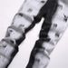 Men's Paint-Splatter Flared Jeans – Stretch Slim Fit Denim Pants With Distressed Print (28-38, Black)_mkmklike.com