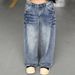 Men's Clothing Trousers Youth Trend Spring And Autumn Denim Zipper Retro Rivet Washed Lightning Straight Jeans Regular_mkmklike.com