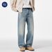 Nordmann Muqiu Clothing | Autumn New Bamboo Texture Jeans Men's Loose Retro Washed Vintage Long Pants_mkmklike.com