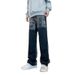 Men's Clothing Cool Street Style Retro Letter Jeans For Men New Spring Style Fashionable And Versatile High End Casual Men's Pants_mkmklike.com