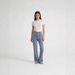 European And American Cross-border Bestseller Retro Loose Straight Single-button High-waisted Wide-leg Women's Jeans_mkmklike.com