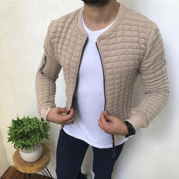 Men's jackets, zipper jackets, suitable for spring and autumn outdoors_mkmklike.com
