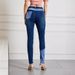 Women's Clothing Slim High Waist High Elastic Stitching Trousers Large Size Women's Trousers Contrast Color_mkmklike.com