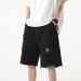 Men's Clothing Denim Shorts Men's Thin High Street Personality Loose Straight Hole Casual Shorts_mkmklike.com
