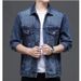 Loom Men's Denim Trendy Brand European And American Street Style Top 2021 Autumn Winter Fleece Loose Jacket_mkmklike.com