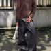 Black Paisley Patchwork Raw Denim Jeans – Unisex Straight-Leg Vintage Fit (S-3xl) Chainstitch Hem_mkmklike.com