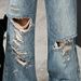 Punk Street Beggar Ripped Jeans Unisex Washed Faded Vintage Casual Straight Pants Trendy_mkmklike.com