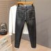 Guangzhou Tide Brand Men's Clothing Spring And Autumn New Fat Plus Size Jeans Men's Tube About Fashion Elastic Denim Trousers Men_mkmklike.com