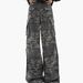 Men's Clothing Retro Washed Camouflage Pocket Workwear High Street Straight Loose Wide Leg Drop Feel Jeans_mkmklike.com