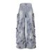 Vintage Washed Denim Jeans – Unisex Relaxed Fit High Street Pants With Distressed Details_mkmklike.com