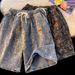 Men's Straight Leg Denim Shorts Summer Thin Style High Street Casual Trendy Brand Loose Five Point Pants_mkmklike.com