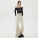 Autumn And Winter American-style Design Multi-pocket Flared Straight High-waisted Women's Jeans, Floor-length Cargo_mkmklike.com