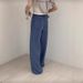 Women's Loose-Fit Tencel Jeans – High Waist Stretch Straight Leg Pants (Breathable & Lightweight, Blue & White Options)_mkmklike.com