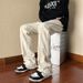 Men's High-Street Distressed Jeans – Slim Straight-Leg With Raw Hem & Flared Fit_mkmklike.com