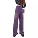 Women's Clothing High Street Purple Straight Jeans Men And Women Street Fashion Hip Hop Retro Loose Wide Leg Mopping Trousers Trend_mkmklike.com