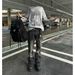 Men's Clothing High Street Style Jeans Trendy Heavy Duty Ripped Motorcycle Style Slightly Flared Trousers_mkmklike.com