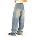 Gradient Washed Vintage Loose Jeans For Men With Design Pockets, Distressed Straight Wide-Leg Pants, Punk Street Style_mkmklike.com