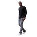 Men's High-Street Patchwork Denim Jeans Raw Hem Straight Leg Casual Urban Style Classic Wash S-XXXL_mkmklike.com