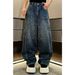 Men's Clothing High End Men's Rhinestone Studded Straight Leg Jeans Spring Collection Street Style Loose Wide Leg Pants Fashion_mkmklike.com