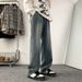 Vintage Starry Sky Pattern Jeans For Men, Spring And Autumn Style, Straight Loose Fit, Trendy American High Street_mkmklike.com