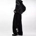 Jeans Men's Autumn And Winter New China-Chic Embroidery Black Straight American High Street Vibe Loose Casual Pants_mkmklike.com
