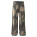 Vintage Washed Distressed Splatter Jeans For Men & Women - High Street Loose Straight Leg Retro Denim Pants_mkmklike.com