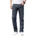 Factory Direct Sales Elastic Waist Straight Jeans Men's Korean Version Slim-fit Large-size Pants Men's Versatile Casual Jeans_mkmklike.com