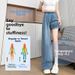 Women's Lyocell Tencel Jeans Summer Thin Loose Fit plus Size Straight Leg Wide Leg Pants for Curvy And Petite Figures_mkmklike.com