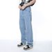 Men's Clothing Spring New Products Hong Kong Style Simple Classic Basic Washed Light Color Jeans Trend_mkmklike.com