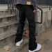 2026 Men's Clothing Patchwork Slim Fit Jeans American Style Slight Flare Stylish Denim Trousers_mkmklike.com