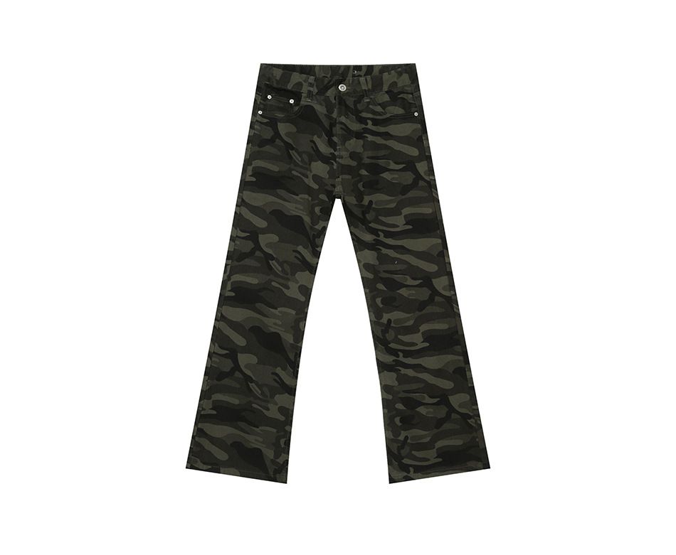 EF JEANS | 2025 New American Drape Camouflage Micro-horn Slim-fitting And Thin Floor-mopping Denim Slacks_mkmklike.com