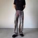 Niche Design Trendy Street Long Pants Straight Digital Print Deconstructed Casual Jeans Ins Men American Style Cool_mkmklike.com