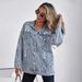 K Women's New Oversized Denim Jacket With Holes To Make Old Denim Jacket Jacket Jacket_mkmklike.com